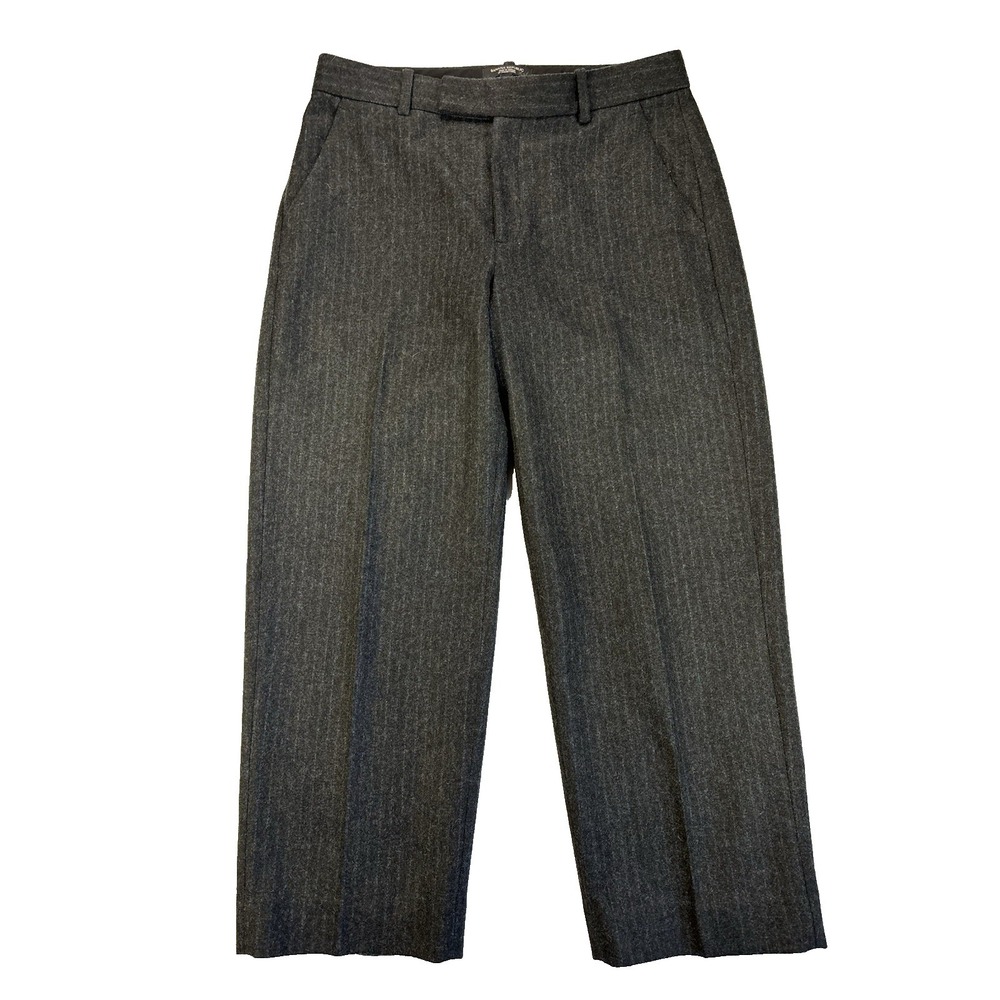 Banana Republic Women's 10 Wool Blend Wide‎ Leg Lined Dress Pants Preppy Career